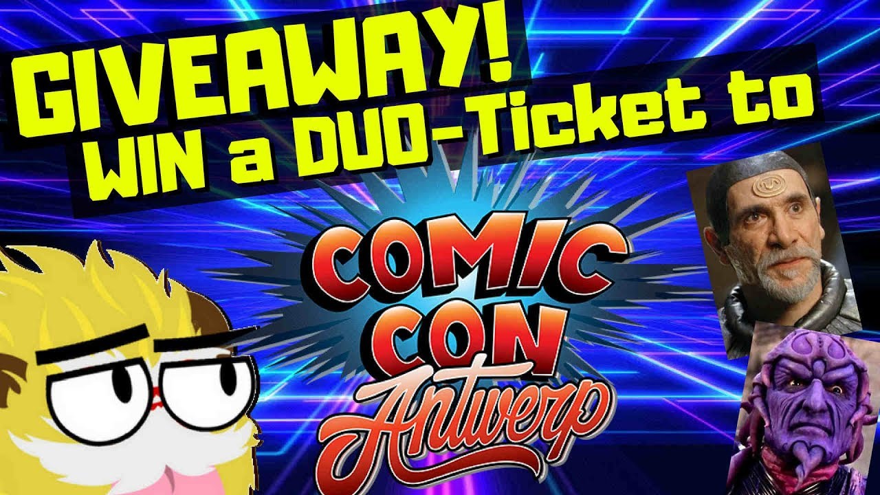 WIN DUO - Ticket to ANTWERP COMIC CON 2018 - CRACHTUBE