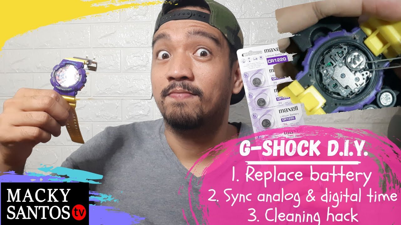 G-SHOCK D.I.Y. - Paano mag palit ng battery ng G-Shock at iba pa! | Macky Santos TV