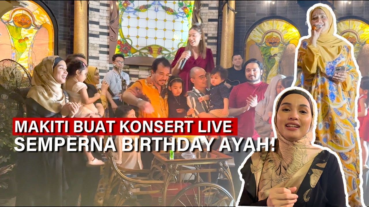 MAK ITI BUAT KONSERT LIVE SEMPENA BIRTHDAY DATUK K! | VLOG TYA ARIFIN