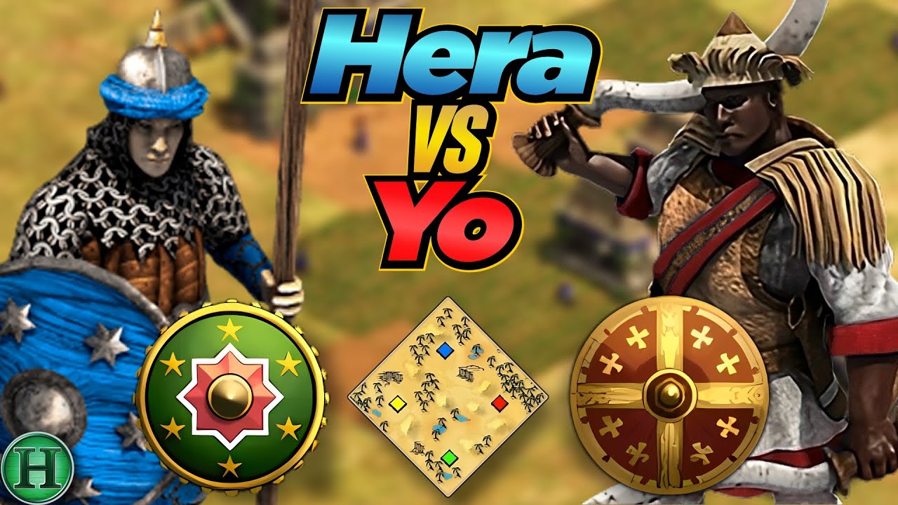 Hindustanis vs Ethiopians | 1v1 Arabia | vs Yo | AoE2