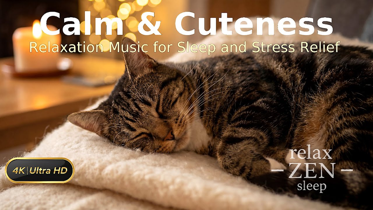 Marble the Sleeping Cat 🐾 432Hz Gentle Piano for Deep Calm & Relaxation