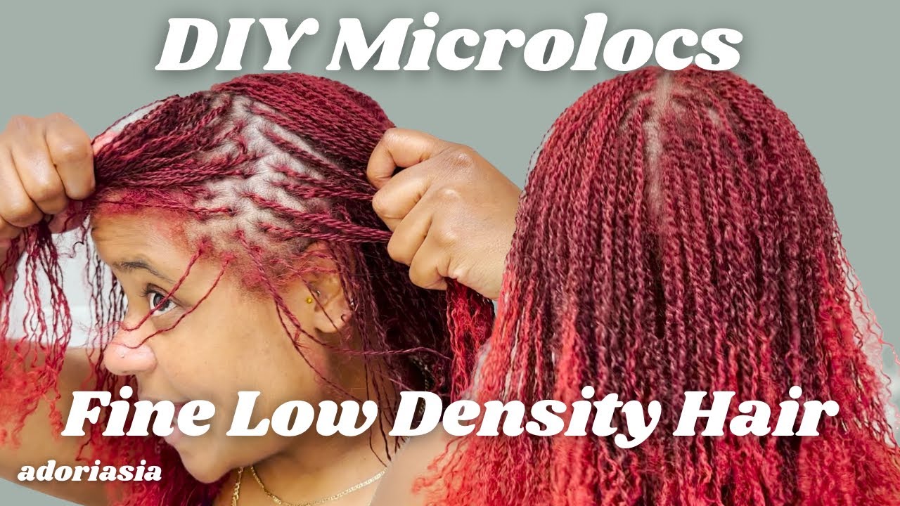 DIY MICROLOC installation part 2 | two strand twist starter locs on FINE LOW DENSITY HAIR | no grid
