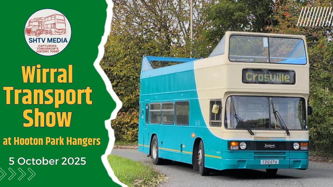 🚌 Wirral Transport Show 2025 | Vintage Buses & Classic Cars at Hooton Park Hangars | October 2025
