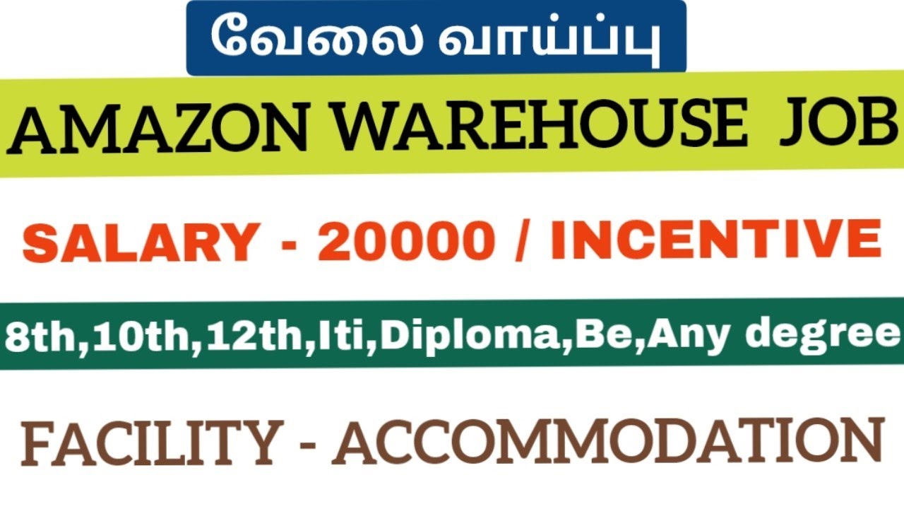 Amazon Warehouse job|Today job vacancy|Chennai job opening|General shift job 2026|job in Chennai