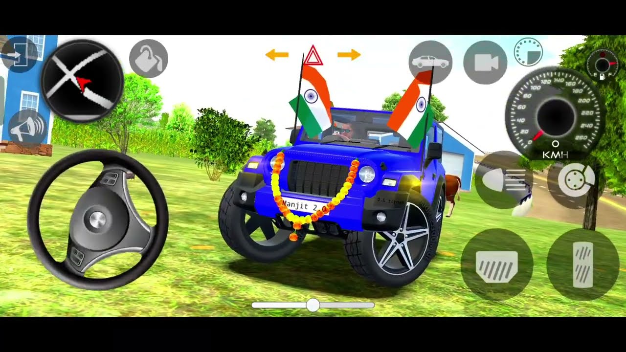 Modified Mahindra Thar😈Games:Indian Blue Thar (Gadi Wala Games) Car Game Android Game - #2025