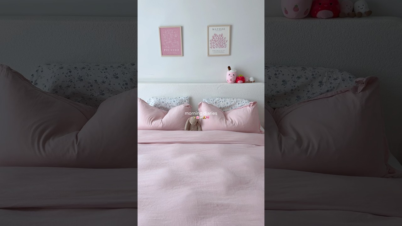 softgirl morning routine ✨💗 #morningroutine #minivlog #aesthetic #productive #vlog #softgirl