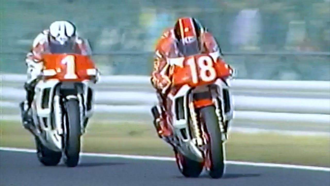 1988 国際A級500cc Rd.3  ”藤原儀彦が平忠彦に初めて勝った筑波戦 ” TADAHIKO TAIRA vs.NORIHIKO FUJIWARA