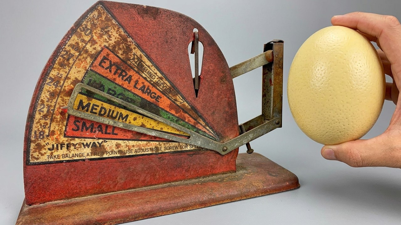 1940 Egg Scale Restoration - Antique Kitchen Tool