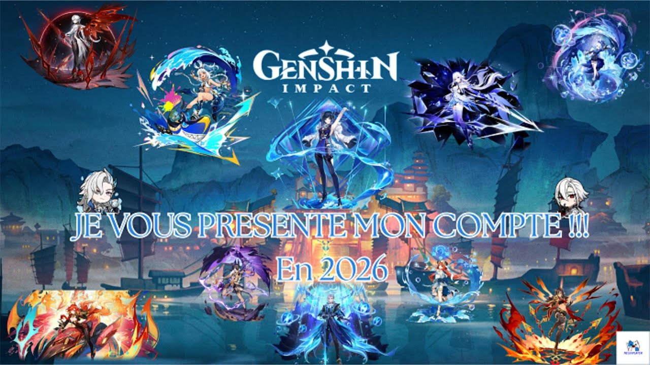 VOICI MON COMPTE APRES PREQUE 5 ANS DE JEU!! Genshin Impact