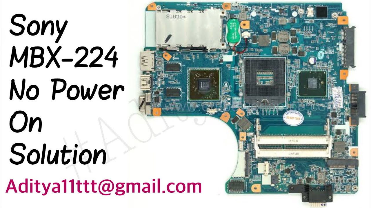 Sony Laptop No Power On laptop Repair by #Satishbhai & #Aditya11ttt