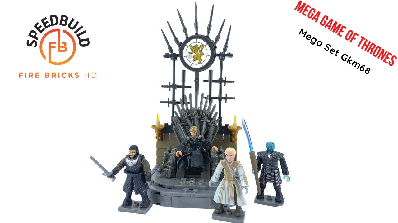 MegaConstrux&trade;️ GKM68 The Iron Throne Game of Thrones Brick Speed Build