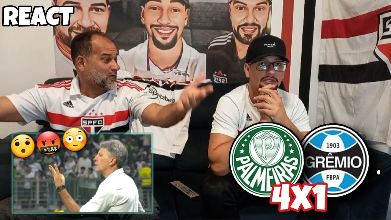 REACT PALMEIRAS 4X1 GREMIO - UM ATROPELO! PALMEIRAS ESTÁ IMBATIVEL