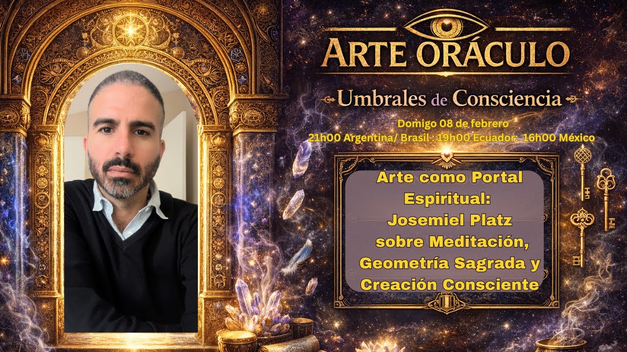 Arte como Portal Espiritual: Josemiel Platz sobre Meditação, Geometria Sagrada e Criação Consciente