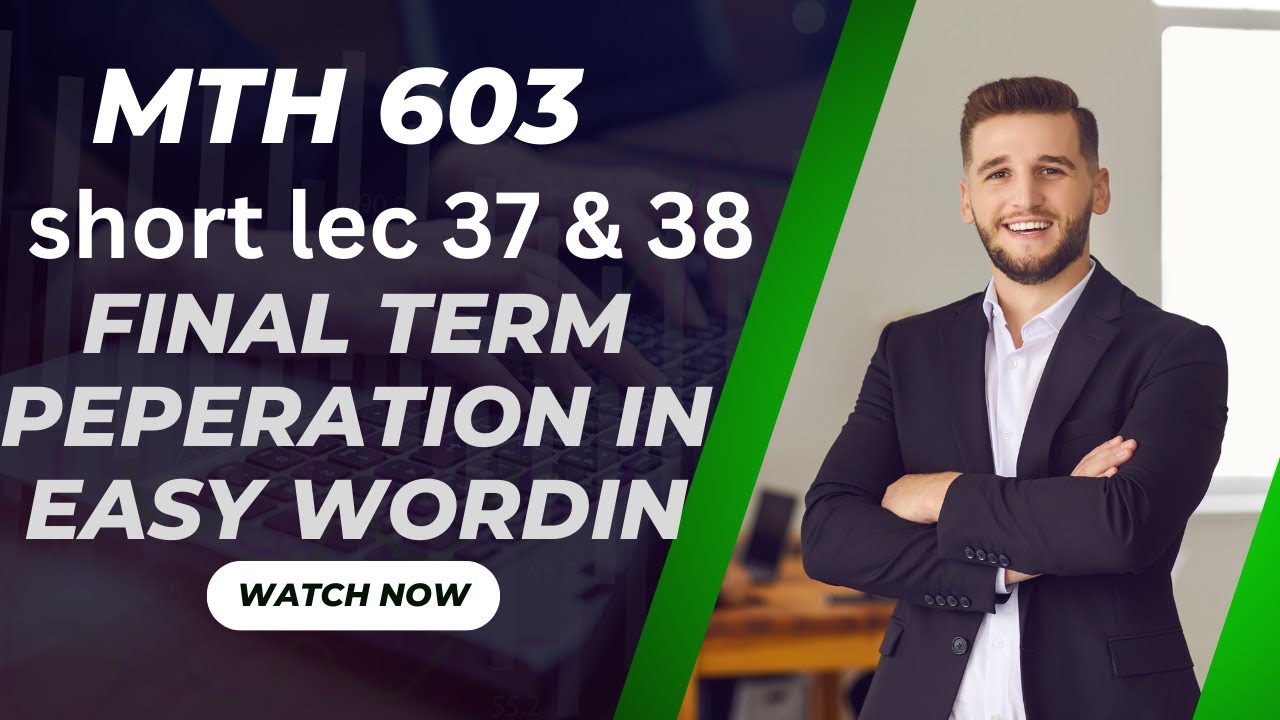 Mth603 Short Lecture no 37 & 38 RUNGE_KUTTA METHOD
