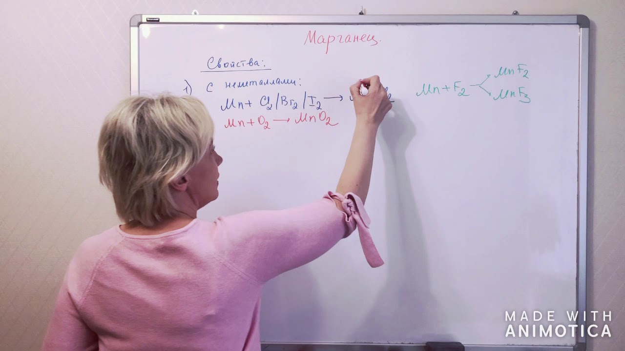 Химические свойства марганца. Часть 1.