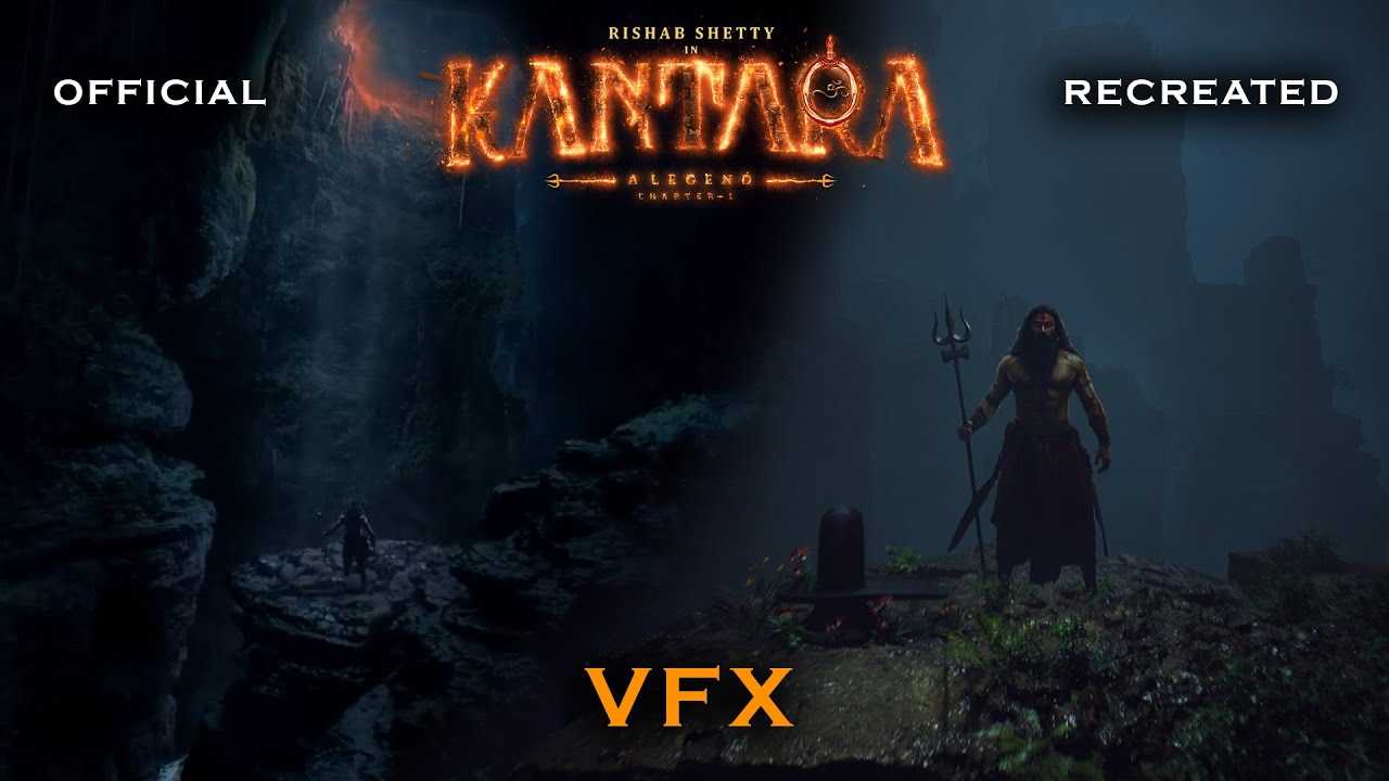 #Kantara Origins | Я создал 3D-сцену в пещере для первой главы Kantara | Превращение Шивы | UE5 VFX