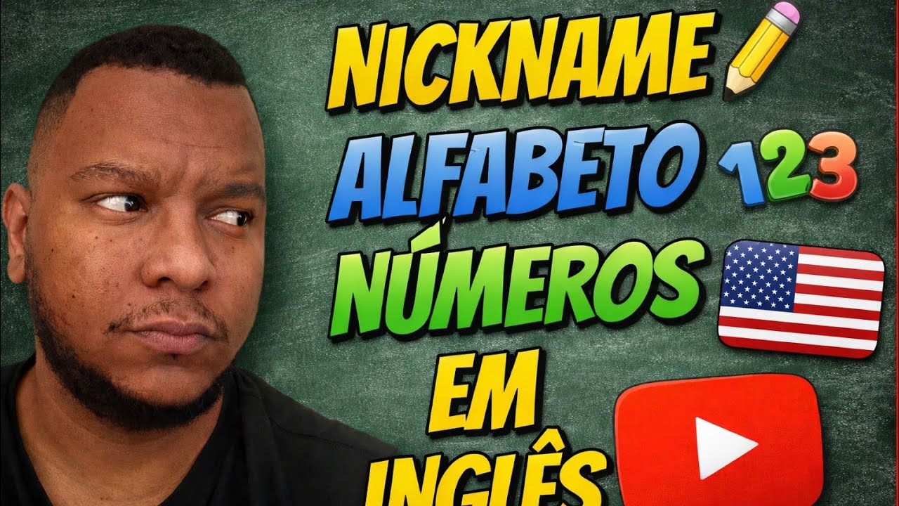 Alfabeto, Números e Nicknames em inglês 