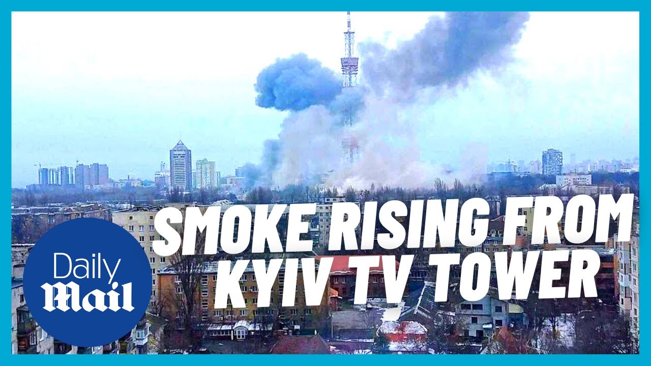 Ukraine: Smoke rising in central Kyiv after explosion at TV tower