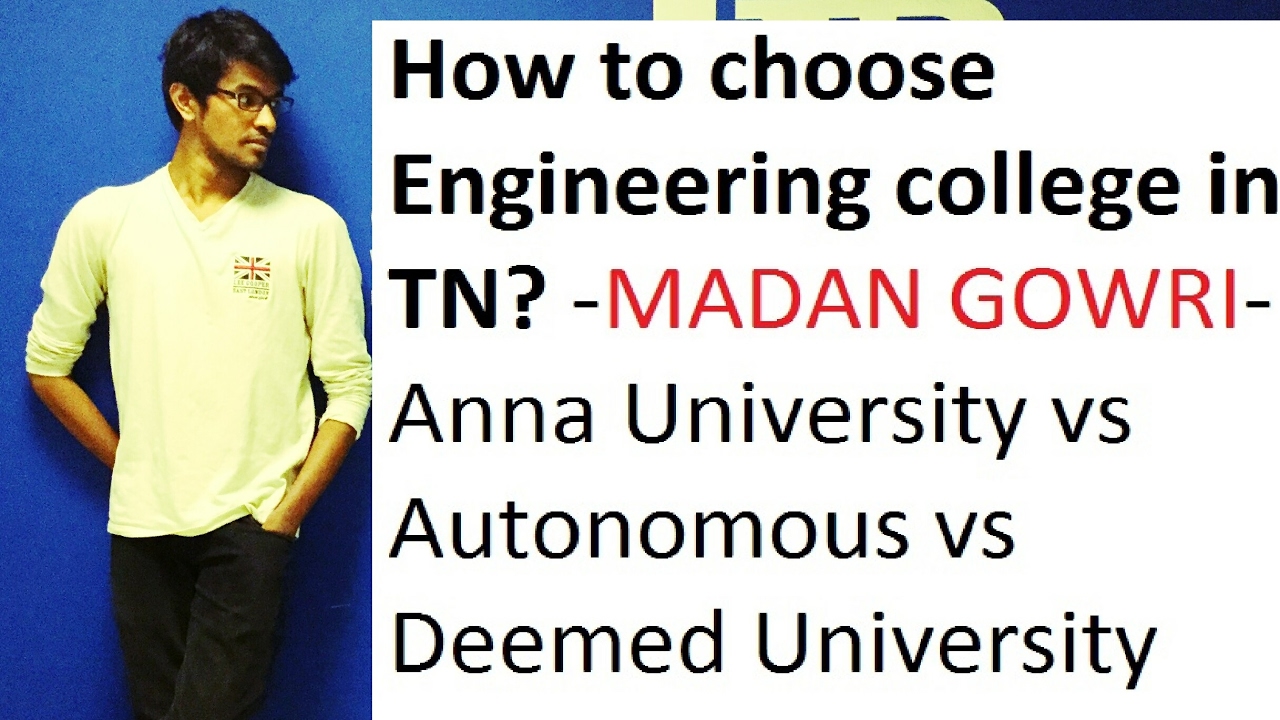 Anna Vs Autonomous vs Deemed 🧐 | Tamil | Madan Gowri | MG