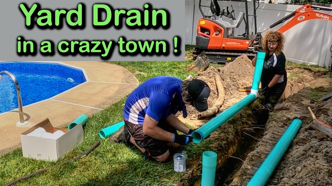 Fixing Pool Flooding: Perimeter Drain to Storm Sewer plus Core & Tap
