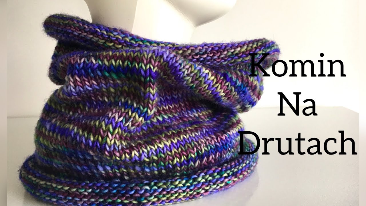 Jak dziergać Komin/Tuba na drutach  Tutorial dla początkujących