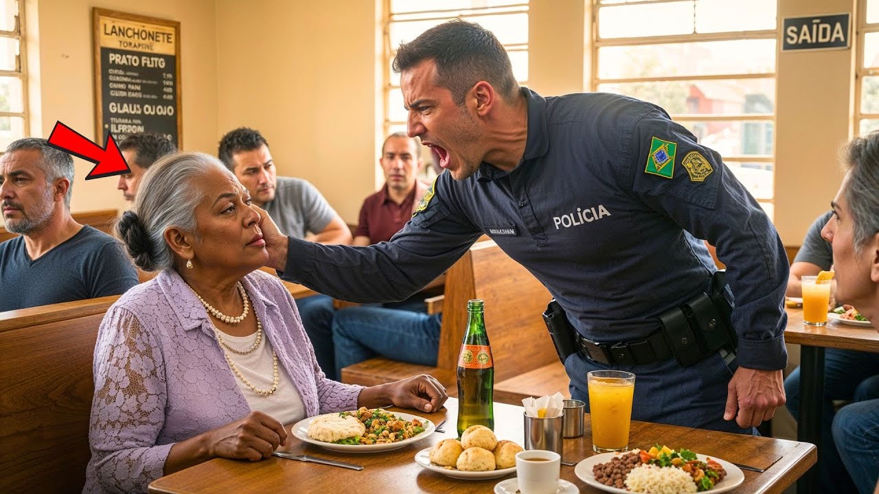 Xerife racista agride idosa negra no restaurante; não sabia que o filho é da Marinha! e tudo muda!!!