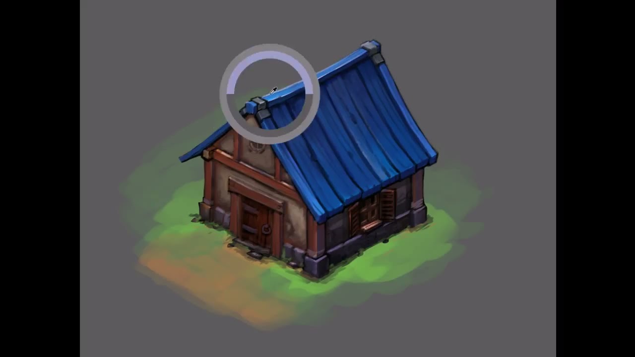 HOW TO DRAW ISOMETRIC HOUSE! Photoshop Tutorial PART 2 ● Sephiroth Art