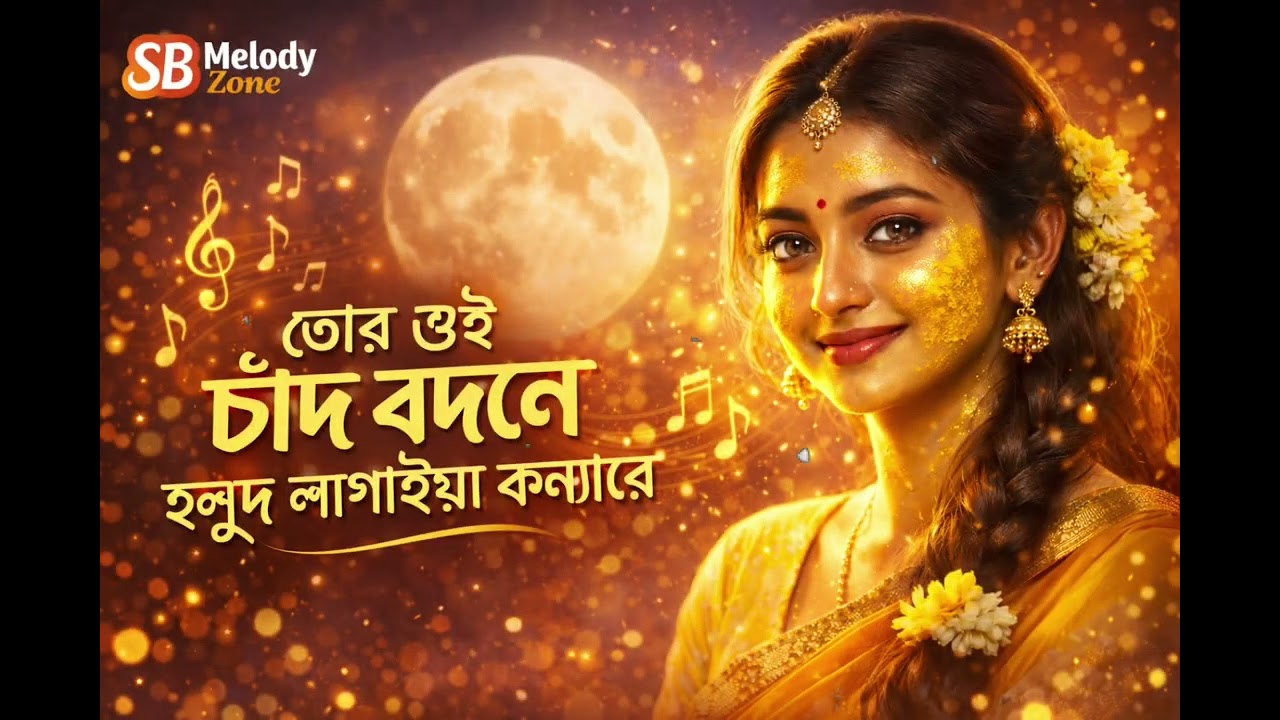 তোর ওই চাঁদ বদনে হলুদ লাগাইয়া কন্যারে | New Bangla Folk Song 2026 | SB Melody Zone