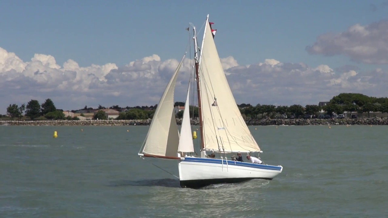 Vieux gréements à La Flotte, village de  l' île de Ré - août 2018