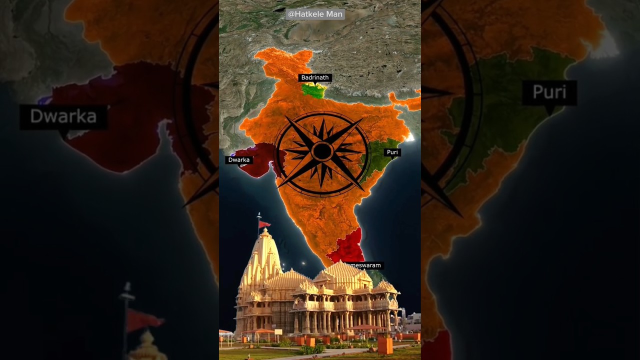 Char dham yatra 2024 by map #chardham #chardhamyatra2024 #chardhamyatra #shorts