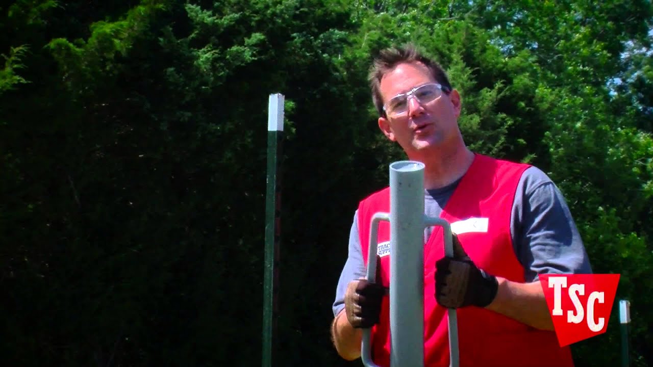 Как установить Т-образные стойки | Tractor Supply Co.