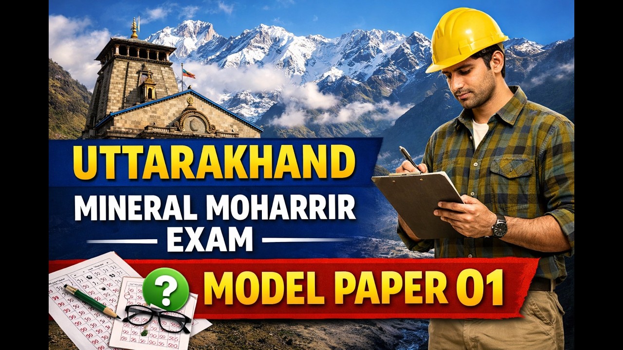 खनिज मोहरीर का मॉडल पेपर 2018 Model Paper of Mineral Mohrir 2018