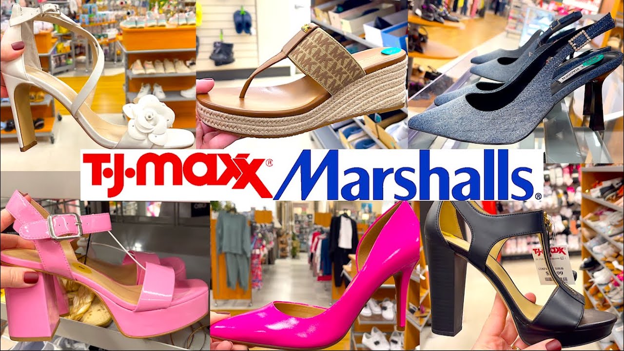 NEW SHOE SHOPPING AT TJ MAXX, MARSHALLS SHOP WITH ME 2024, DESIGNER, NEW FINDS #shopping #new #shoes
