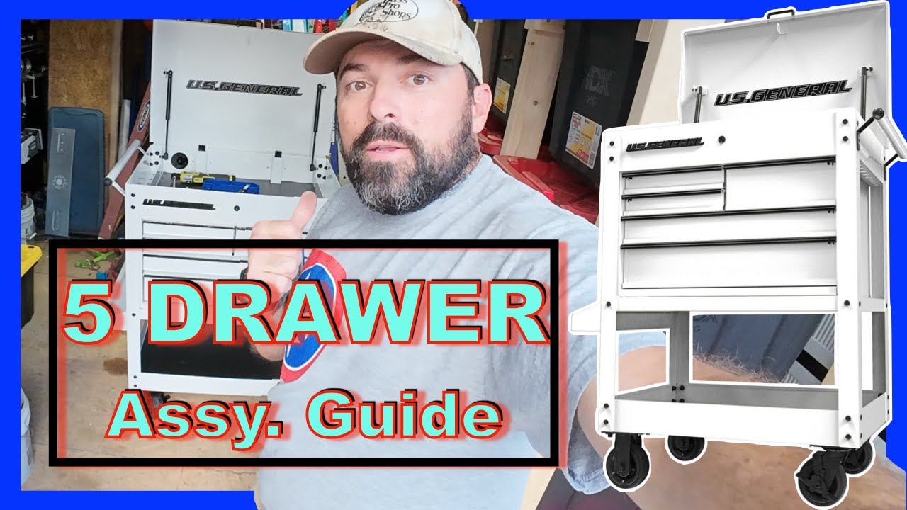 US General series 3 5 drawer cart SOLO assembly