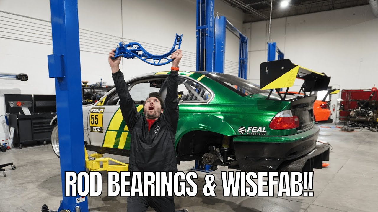 BMW E46 M3 Rod Bearings and Wisefab Rear Trailing Arm Preview!