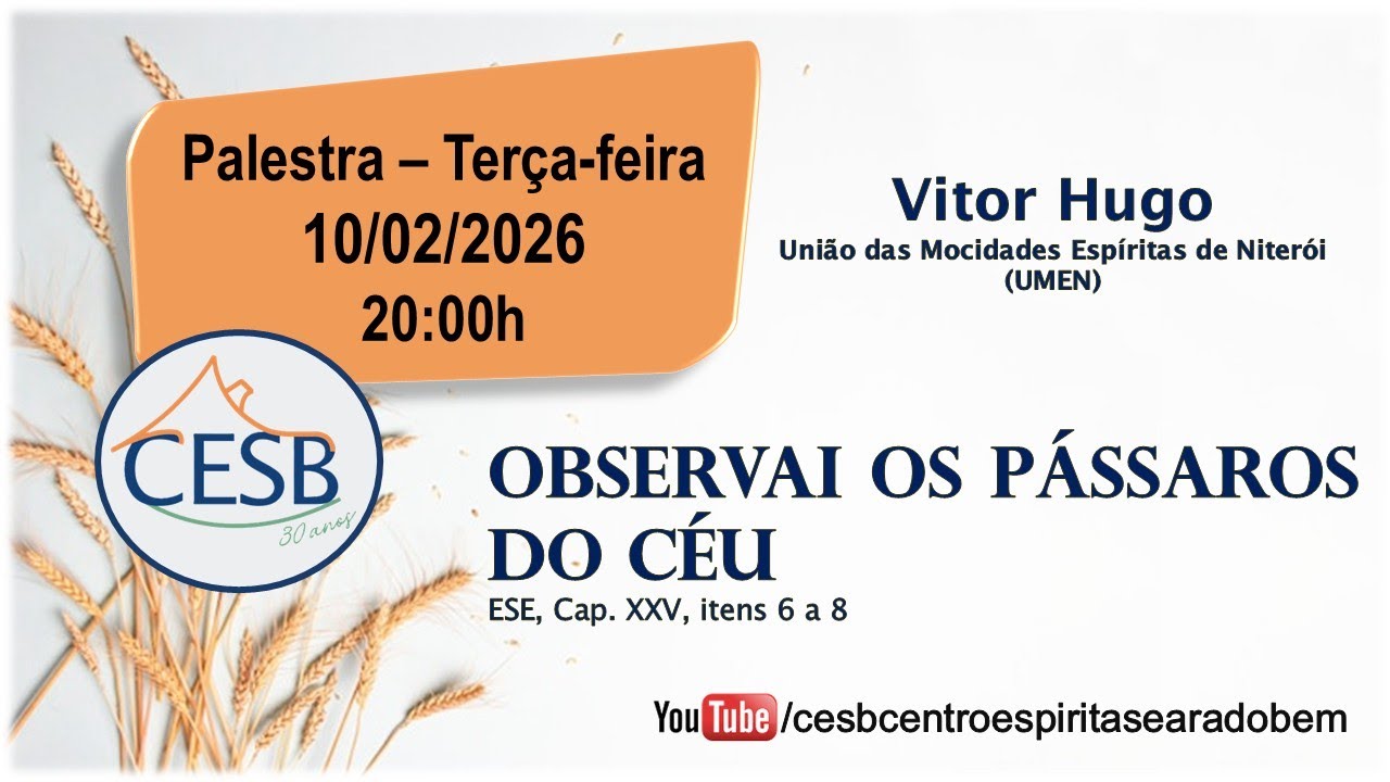 Vitor Hugo - União das Mocidades Espíritas de Niterói (UMEN)