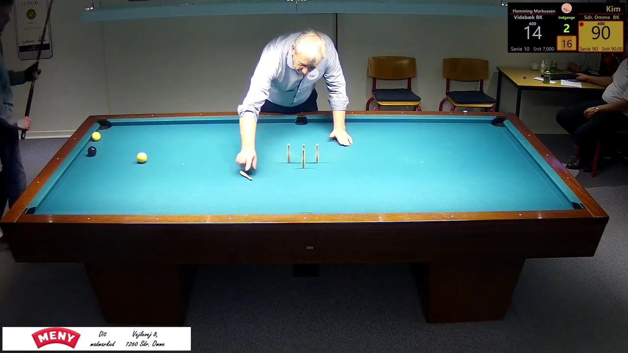 VBU-Serie Sdr. Omme BK Kim Sørensen vs. Videbæk BK Flemming Markussen bord 1