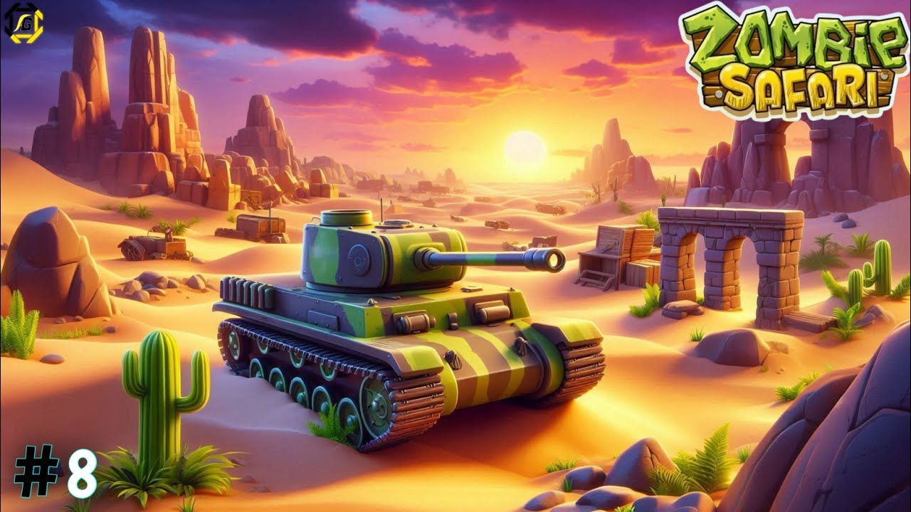 The End Game | Zombie Safari gameply ride with tank | #8 | last map explore