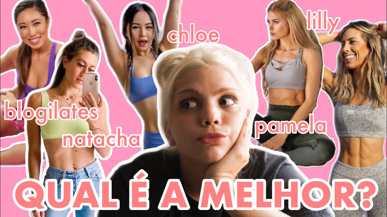 COMPARANDO AS INFLUENCERS FITNESS MAIS FAMOSAS! (Chloe Ting, Pamela Reif, Blogilates, Madfit e +)