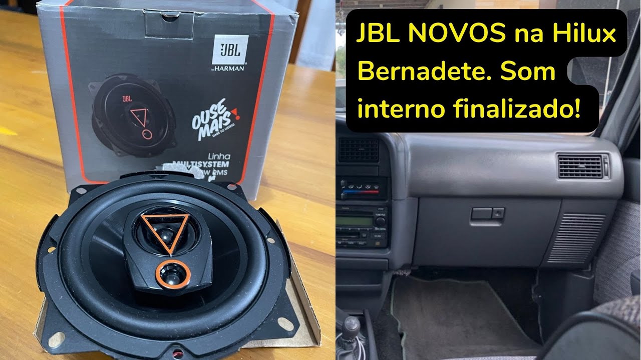 Up Grade na Hilux Bernadete   Alto falantes JBL 5'' Linha Multisystem  Triaxial   80w RMS Ep 10