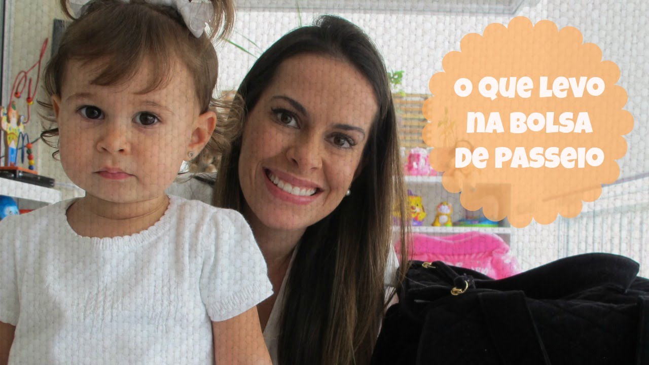 O que levo na bolsa de passeio - Helena 1 ano e 6 meses