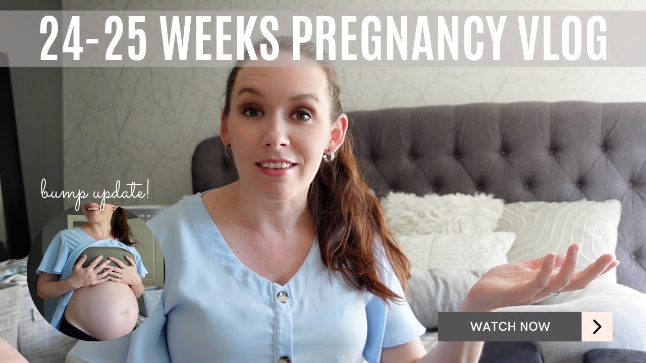 24 - 25 Week Pregnancy Update | Glucose Test, Tailbone Pain & Belly Update | Erin Blaskie - babyvlog