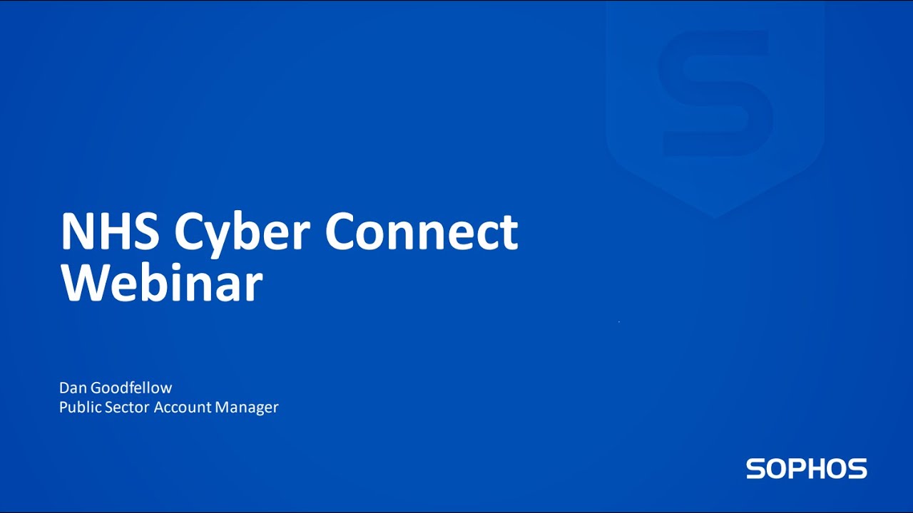 NHS Cyber Connect Webinar