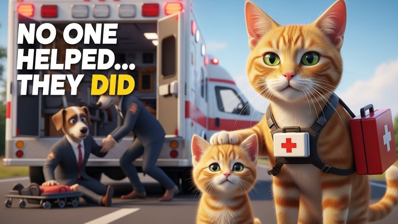 Kitten Pretend Play Doctor 🚑🐱 | Cute Kitten Plays Doctor with Ambulance | Dream of Becoming a Doctor