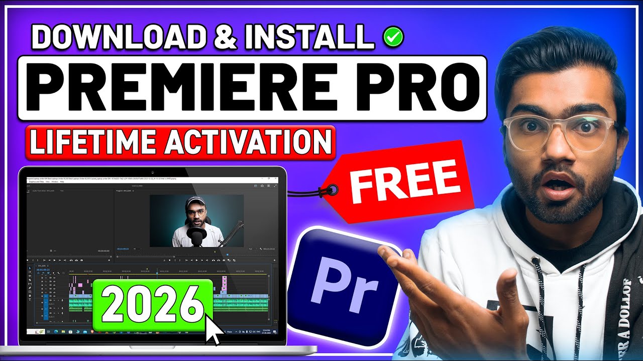 How to Download Adobe Premiere Pro for FREE on PC & MAC (2026) | Easy Step-by-Step Tutorial
