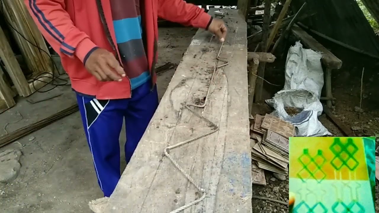 Tutorial cara membuat cetakan teralis jendela