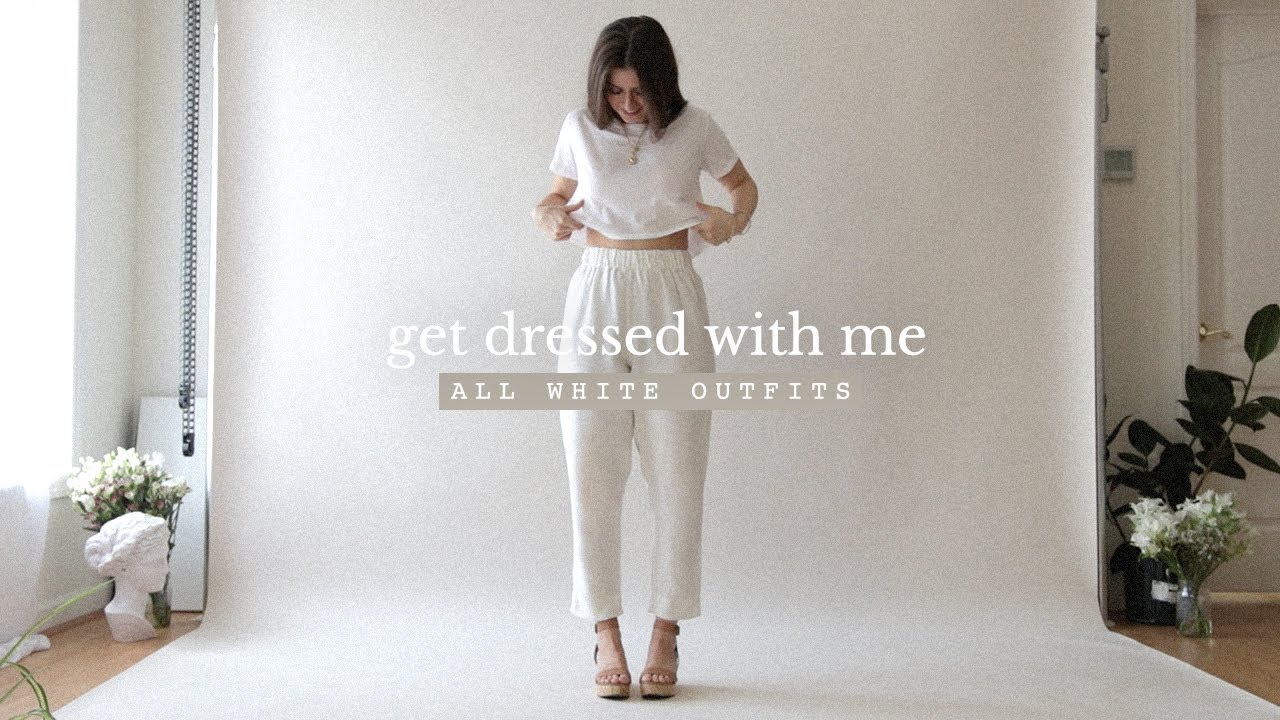 How to Style Basics - Chic All White Outfit Ideas + Summer Lookbook | Dearly Bethany