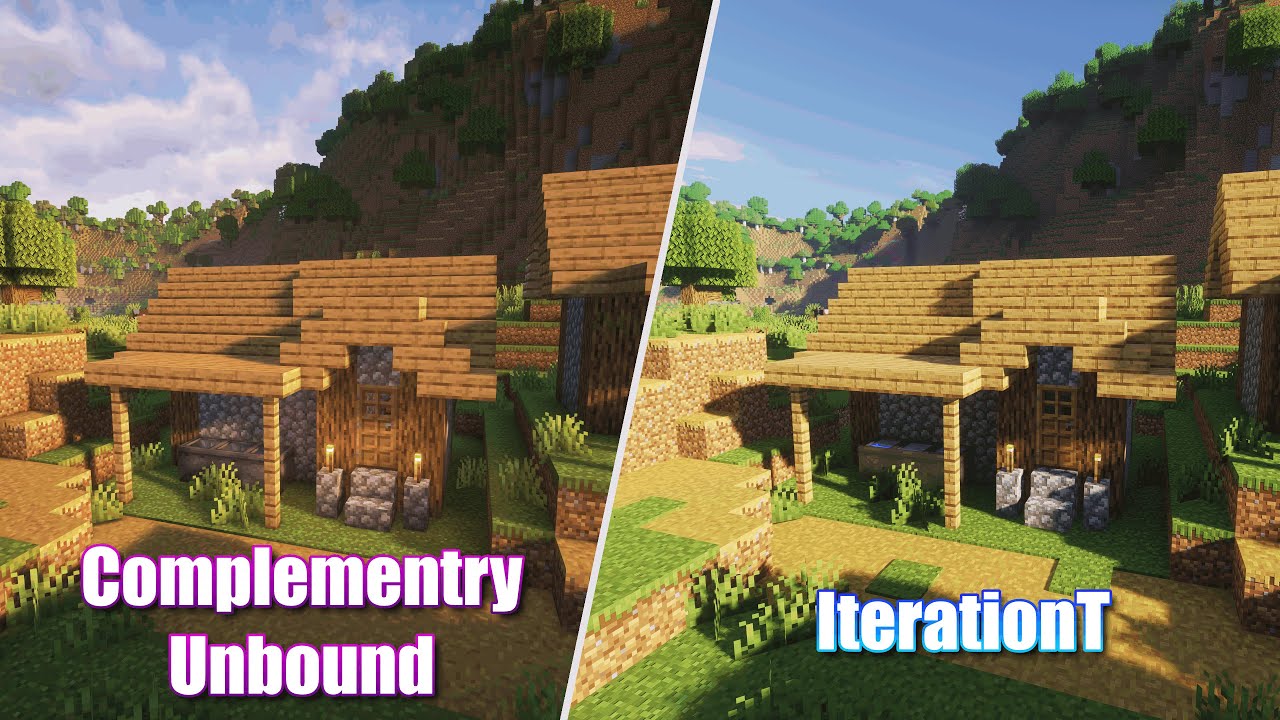 Minecraft: Complementary Unbound vs IterationT | Shaders Comparison
