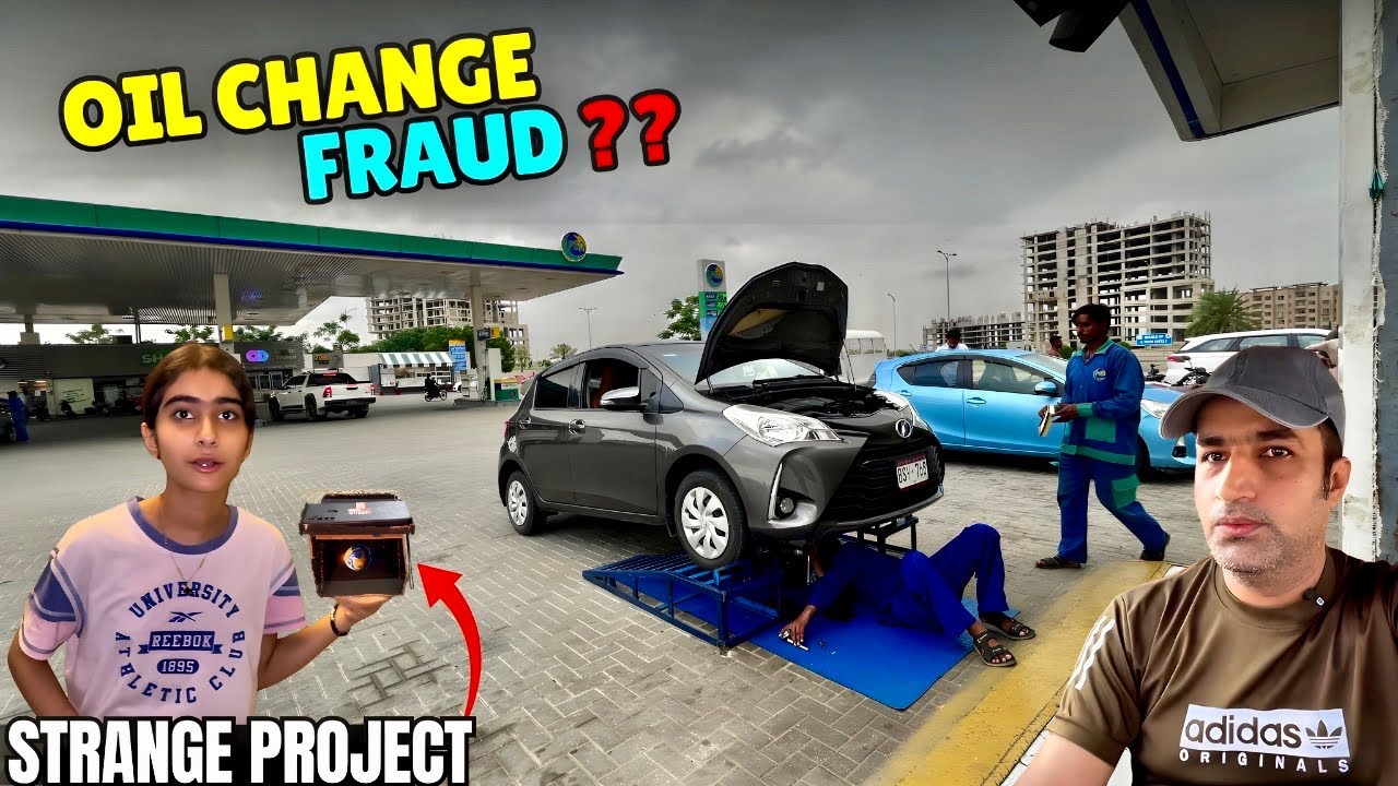 Car 🚗  Oil Change Fraud in Bahria Town Karachi Aswah’s Hologram Video Project 😍