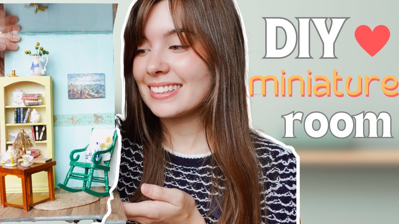 crafting a miniature room (製作微型房間) 🛋️📚🌼 | visiting taiwan's miniature museum & cozy DIY reading room